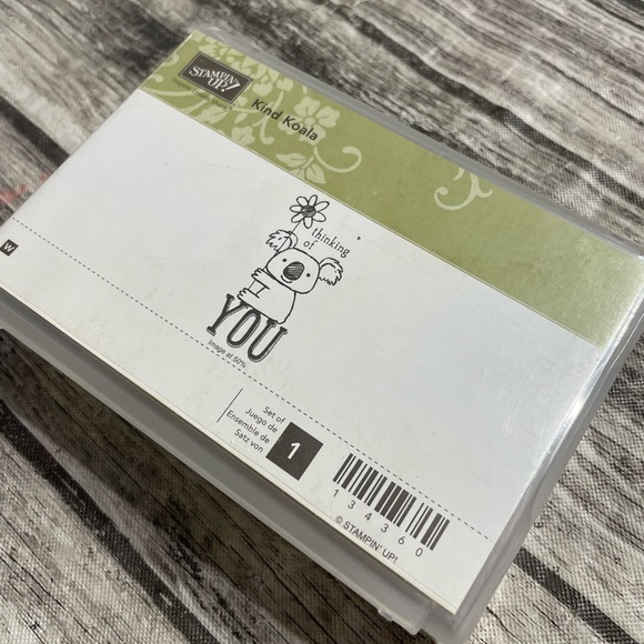Stampin’ Up Kind Koala Thinking of You Sweet Adorable rubber stamp retired euc - Picture 4 of 5
